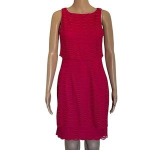 american living dress women’s size 2 mesh popover pink sleeveless